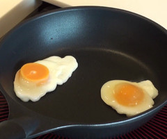 【自由研究・動画で紹介】冷凍卵で「ふたごの目玉焼き」を作ろう！