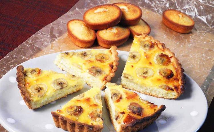 みんな大好き♡「バナナのタルト」&焼き菓子の定番「フィナンシェ」