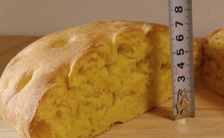 極厚7cm♥ふわもちっ♥かぼちゃの特大フォカッチャ♥離乳食にもオススメ
