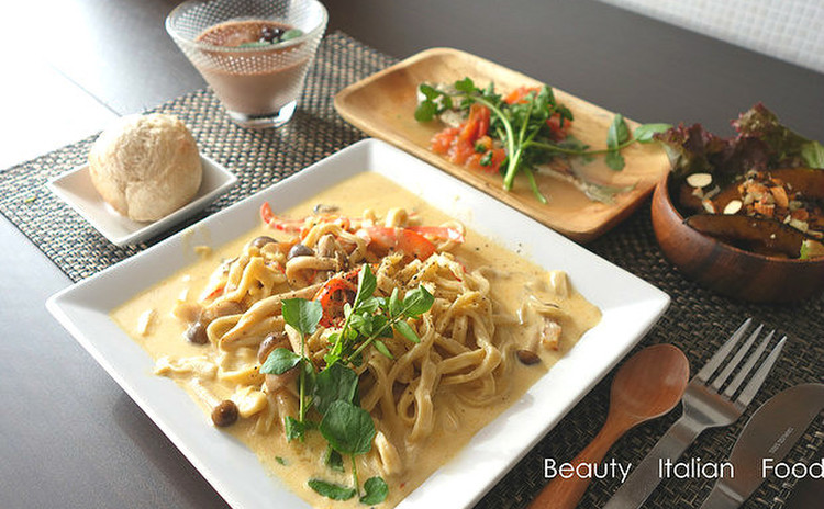 美容食クッキング*そば粉入り手打ち生パスタ&美を磨く究極のイタリア料理