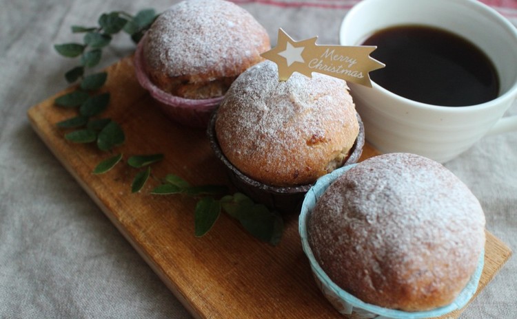 追加!クリスマスを彩るリースケーキ❤︎ラム酒香る簡単手作りパネトーネ