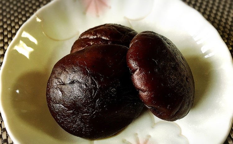 揚げ餅のみぞれ雑煮と海老のつや煮☆たたきごぼうと豚のアスパラ巻き他3品