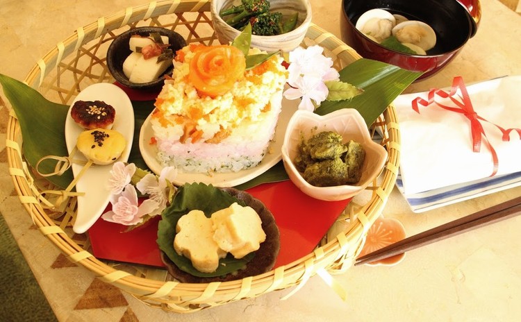 ひな祭りの花籠膳~簡単小鉢料理で 見た目も愛らしいおもてなしの献立