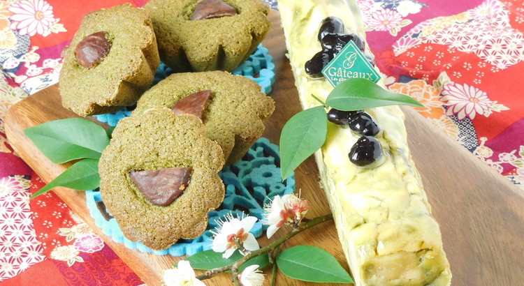 抹茶de和cake♪しっとり抹茶フィナンシェと抹茶チーズパウンド