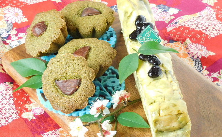 抹茶de和cake♪しっとり抹茶フィナンシェと抹茶チーズパウンド