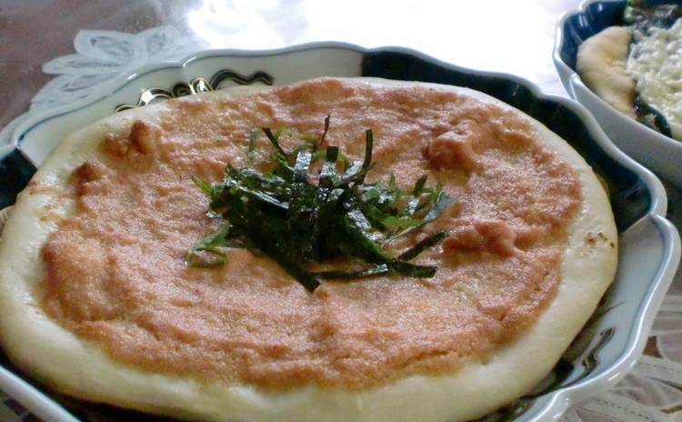 味わい深い天然酵母を使ったピザ生地で作る和風ピザ3種とキーマカレーピザ
