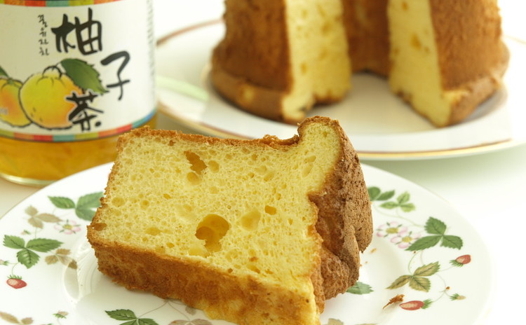 失敗知らずのシフォンケーキ ゆず&よもぎ 2台持ち帰り