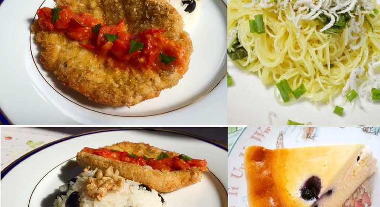 しらすパスタの前菜風〜ドルチェまで簡単豪華なコース