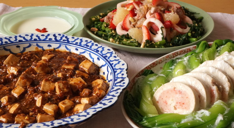 シビれる辛さの花椒が癖になる本格麻婆豆腐&おもてなしにもきれいな蒸し物