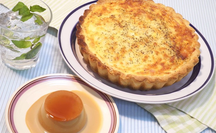 フランスの美味しさ再現♪キッシュ・ア・ラ・ロレーヌ&紅茶のプディング