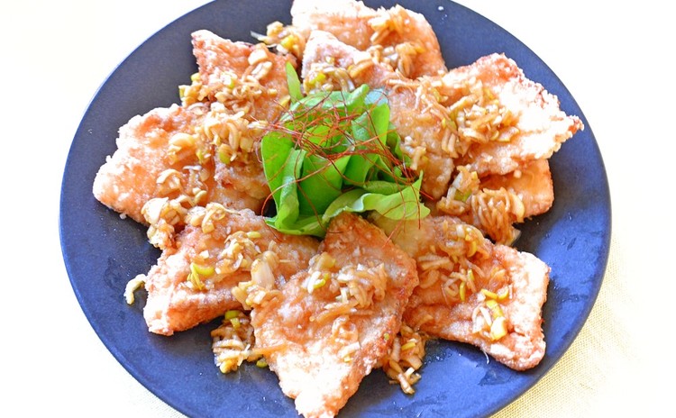 【リクエスト開催】白身魚の油淋鶏風&牛肉と小松菜のオイスターソース炒飯