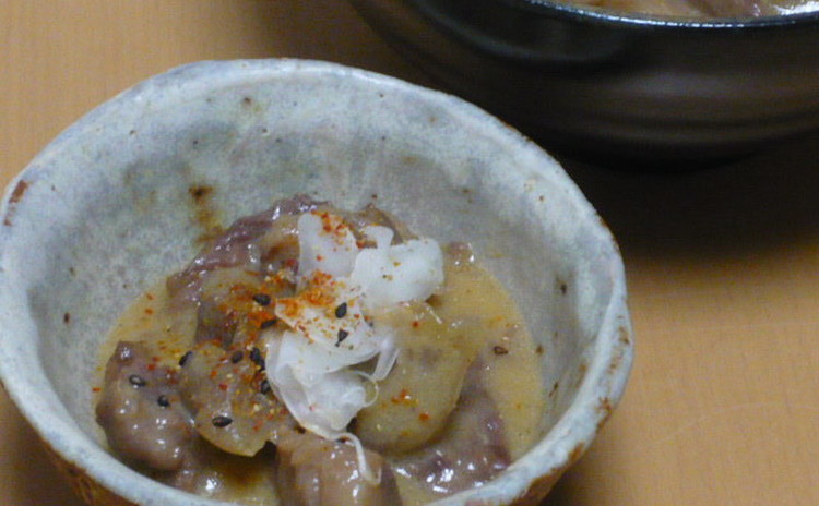 牛筋どて焼き 鯛昆布〆和え 烏賊と豆富の煮物 きんぴら