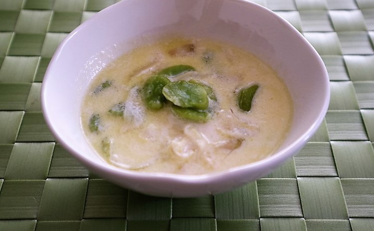 「野生・白神こだま酵母」発芽玄米パン・そら豆スープ・ポテロニサラダ