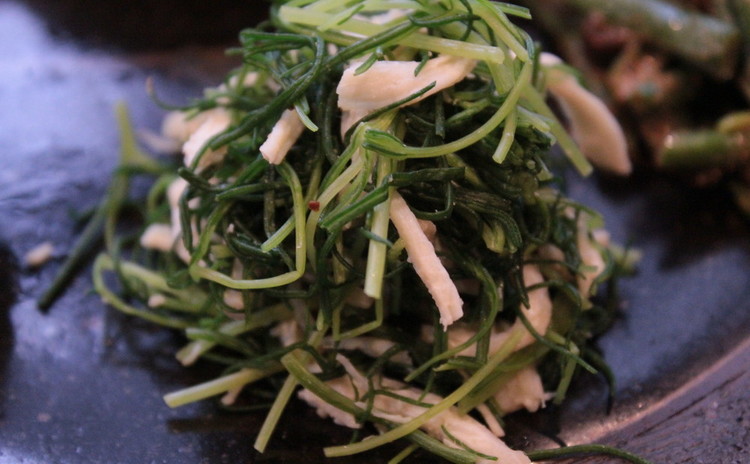 初夏の食材 基本と応用 8品そら豆かき揚おかひじき和え物、あさり卵焼き