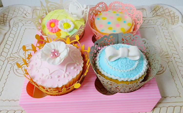 🌸春のアイシングカップケーキ🌸