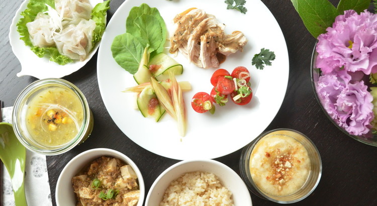日程追加★無添加だけど簡単中華★ 麻婆豆腐 米粉の小籠包風 棒々鶏
