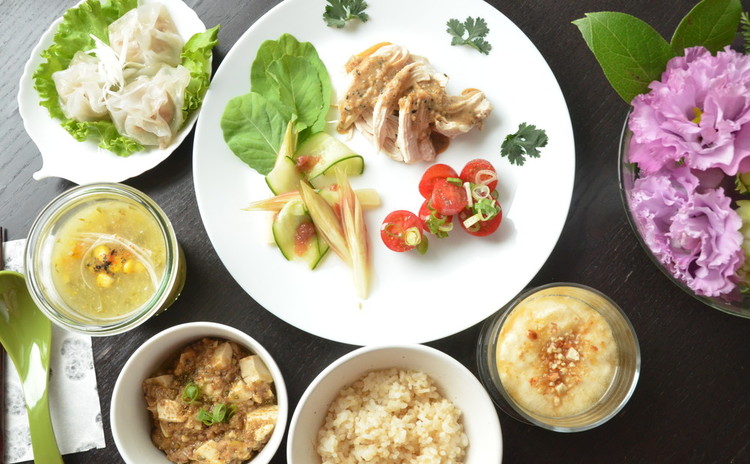 日程追加★無添加だけど簡単中華★ 麻婆豆腐 米粉の小籠包風 棒々鶏