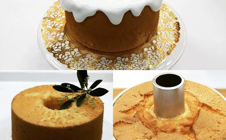 はじめてさんのバニラ・シフォンケーキと紅茶のシフォンケーキ❤