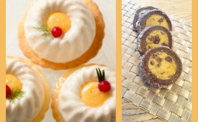 爽やかにゆず香るライチのムース&ざくざくチョコレートクッキー