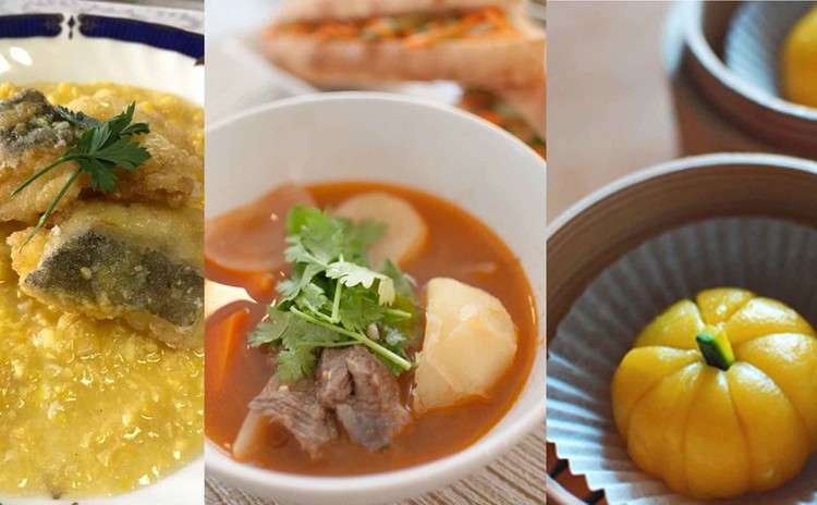 簡単に作れる洋風中華と南瓜餅