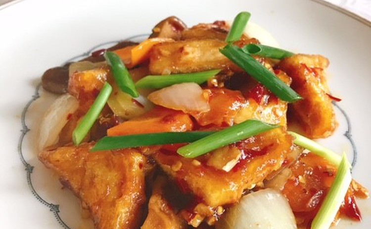 中華風クレープ(腸粉)とごはんがすすむ中華