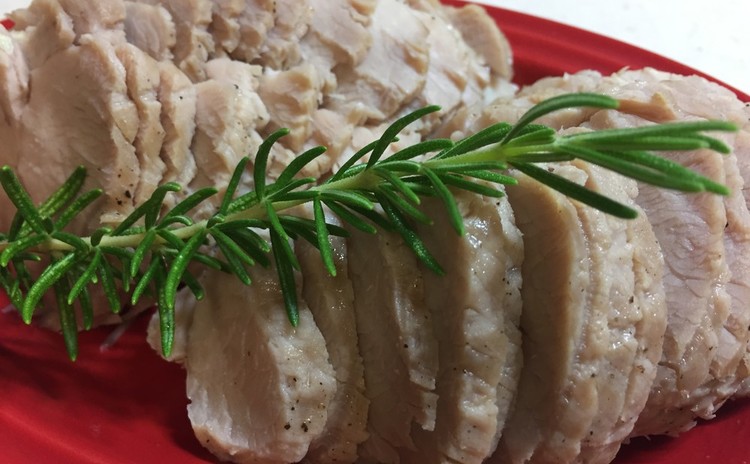 大豆粉のパンと自家製ロースハム