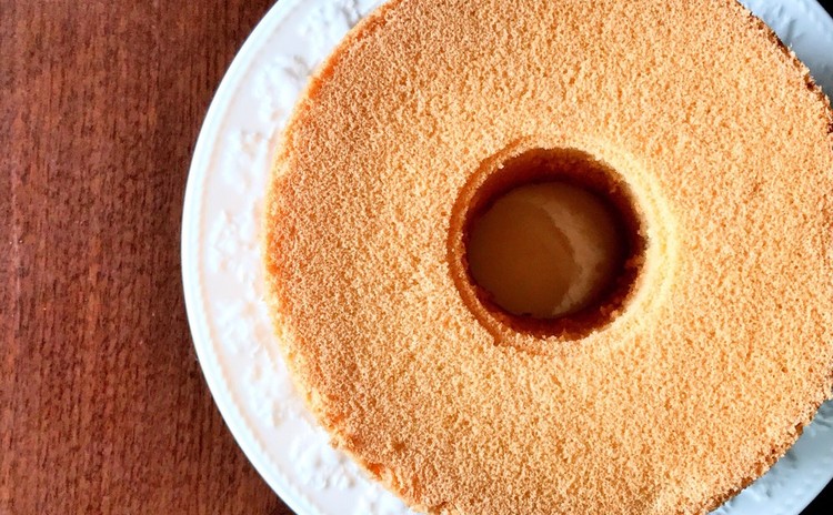 米粉&きな粉のシフォンケーキ☆シンプルですが、飽きの来ない「和」の味