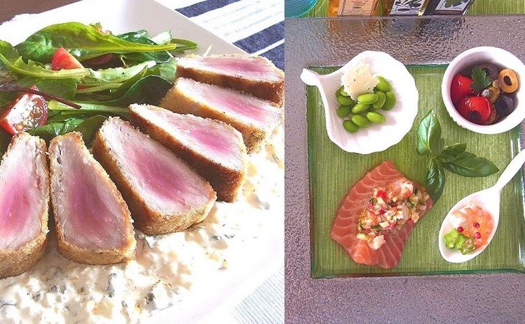マグロのサクッとフライと大好きな野菜をちょっとづつ デリ風サラダ全7品
