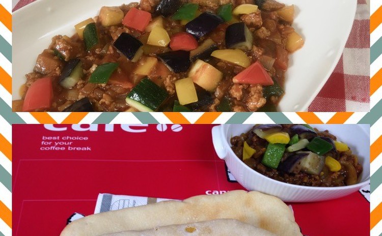 ホシノ丹沢酵母で作る爽やかな酸味と香りのナン&夏野菜キーマカレー