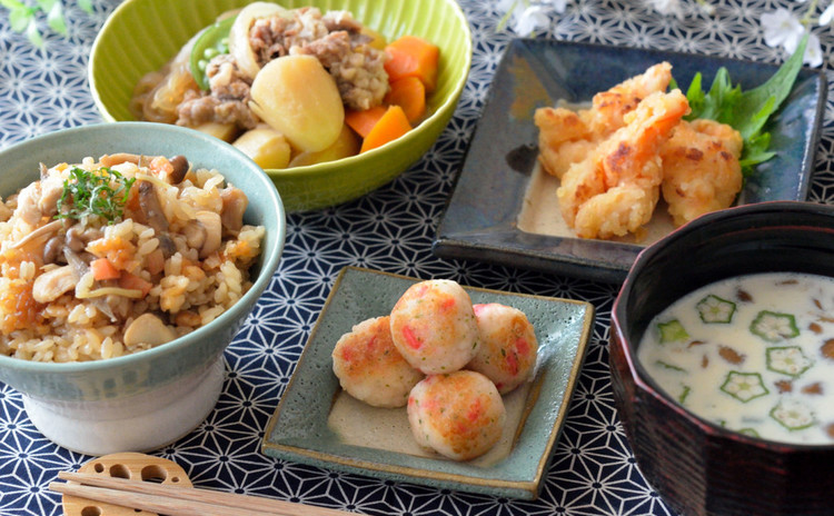 お肉柔らか~肉じゃが&鶏ごぼう炊き込みご飯も♡ほっこり和食献立です♪