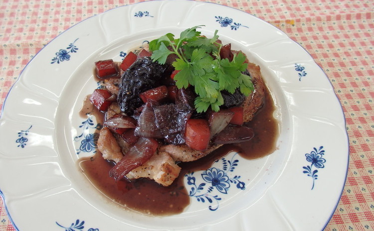 豚肉のソテープラムソースがけなど、簡単おもてなし料理