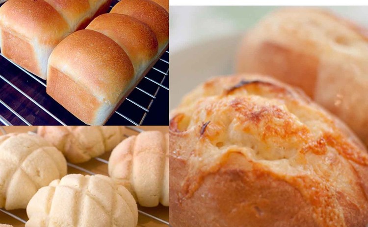 ミニ食パン、メロンパン、チーズクッペを作ります♪