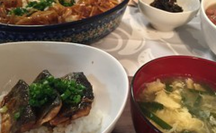 リクエストメニュー☆さんまのかば焼き丼
