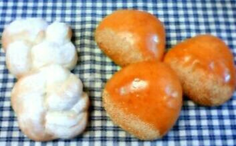 洋風マロンあんパン&米粉フラワーパン