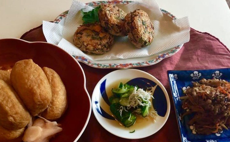☆手作りがんもどき♪懐かしいお稲荷さん♪さっと牛肉きんぴら