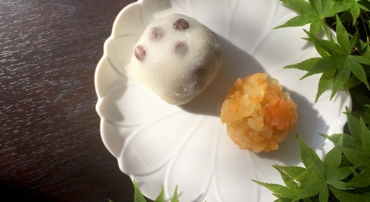 きんとん製の”深山路”、和菓子の定番”豆大福”と酒饅頭