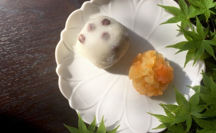 きんとん製の”深山路”、和菓子の定番”豆大福”と酒饅頭
