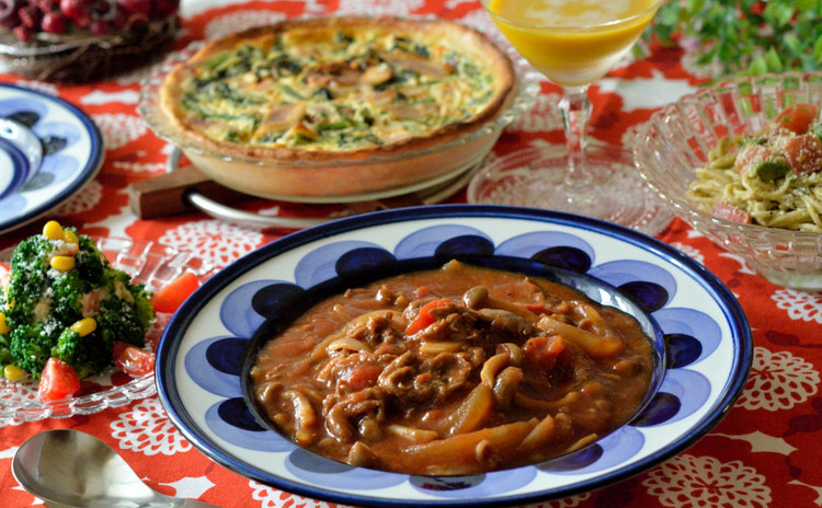 お肉柔らかハッシュドビーフ♡生地から手作りキッシュで簡単おもてなし♡