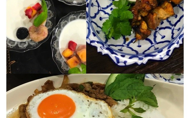 大人気のタイ料理を作りましょう♫ ガバオライスとチキンサテ