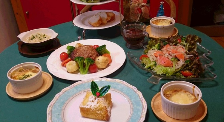 いつもの料理をちょっとお洒落に~クリスマス料理の食卓~