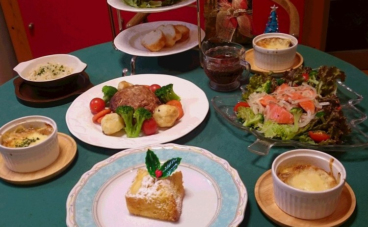 いつもの料理をちょっとお洒落に~クリスマス料理の食卓~