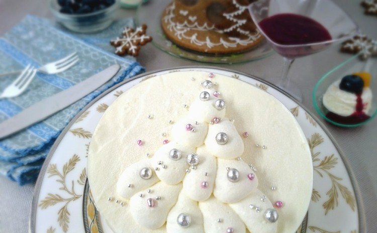 親子レッスン ホワイトクリスマスツリー・ケーキ