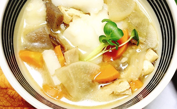 カジュアルお正月料理 グルテンフリーすいとん