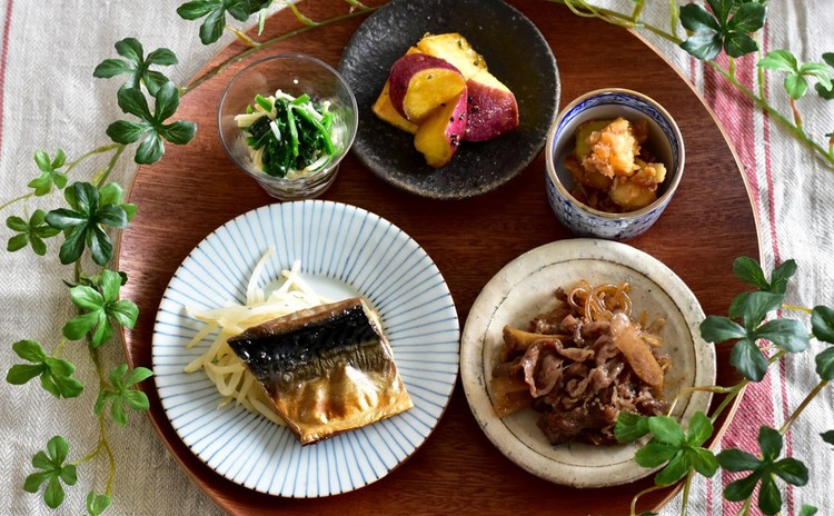 簡単だから何度でも 〆鯖のオーブン焼き、牛切落しのしぐれ煮、大学芋等