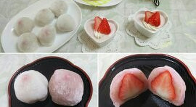 丸ごとイチゴの苺大福&簡単ストロベーリームース