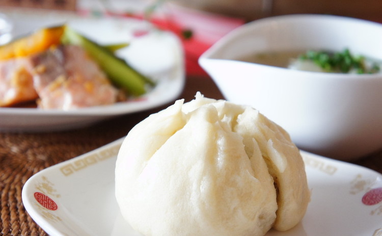 *ほかほか中華のデリご飯*『ふんわり肉まん』&『オレンジケーキ』