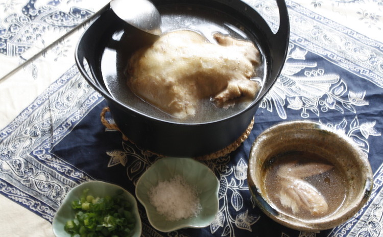 本格参鶏湯・チヂミ・3種のナムル・ホットク