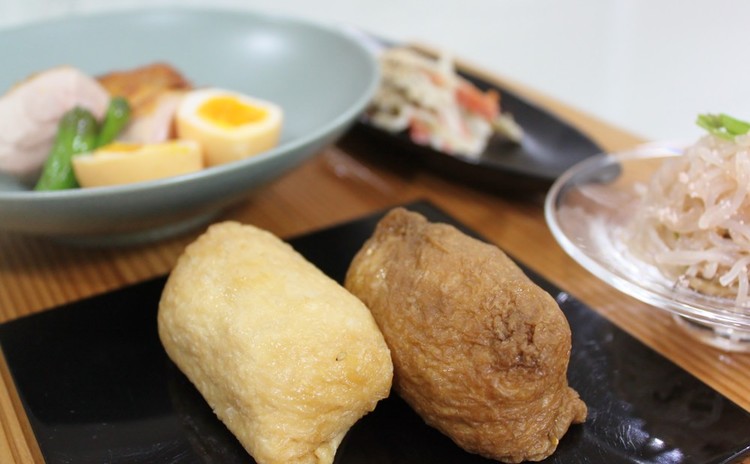 春うらら♪白黒いなり寿司&超簡単!鶏の瞬間燻製&春の常備菜2品