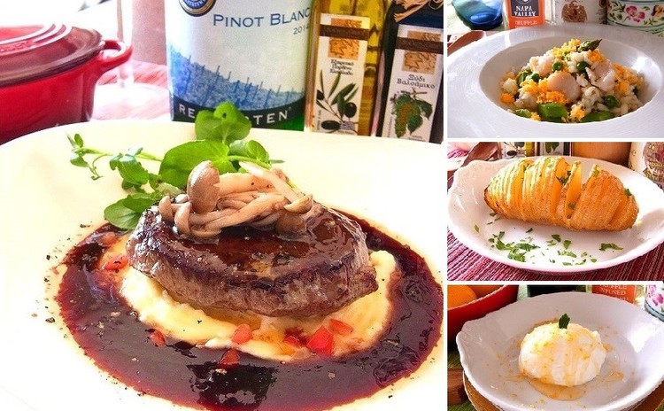 【日程追加】牛肉の赤ワインソースや春リゾット 人気メニューで春レッスン