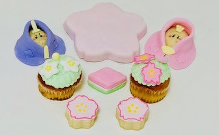 🌸おひなまつりアイシングクッキー&カップケーキ🌸